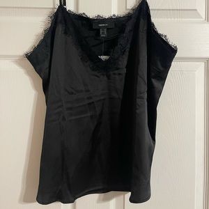 Brand new black lace cami- Forever 21